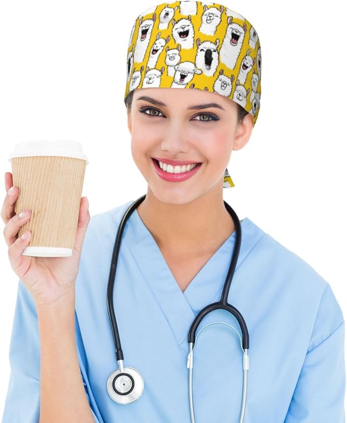 Alligator Ice Cream Working Cap, Scrub Cap - Image 6