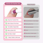 Ceramic Cuticle Pusher & Oil Pen, 2ml Rose/Lavender/Fragrance Free Scented Nail - Image 7