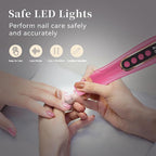Professional Manicure Pedicure Kit Cordless Electric Nail File Set 6 Speed - Image 6