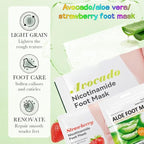 12PC Natural At-Home Spa Skincare Kit | Strawberry Aloe Vera Avocado Face Hand - Image 3