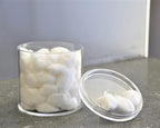 20-Ounce Qtip Holder Storage Canister Set of 2, Bathroom Makeup Organizer - Image 5