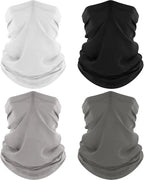 ROXUN 4 Pack Neck Gaiter, Cooling Breathable Face Mask UV Protection Scarf by Roxun