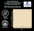 GLAMBURG Ultra Soft 12-Piece Washcloths Set 13x13-100% Ringspun Cotton - Image 6