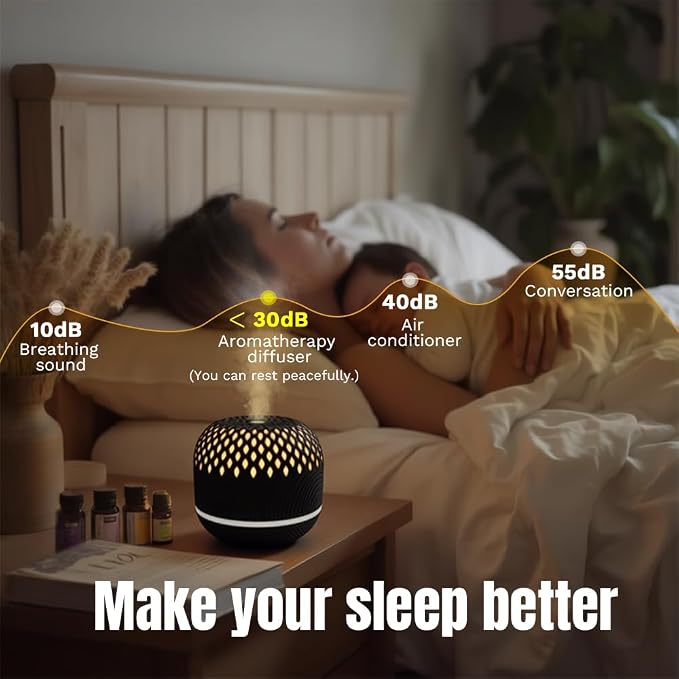 Essential Oil Diffuser 300ml for Home Bedroom, Aromatherapy Oil Diffuser - Image 3