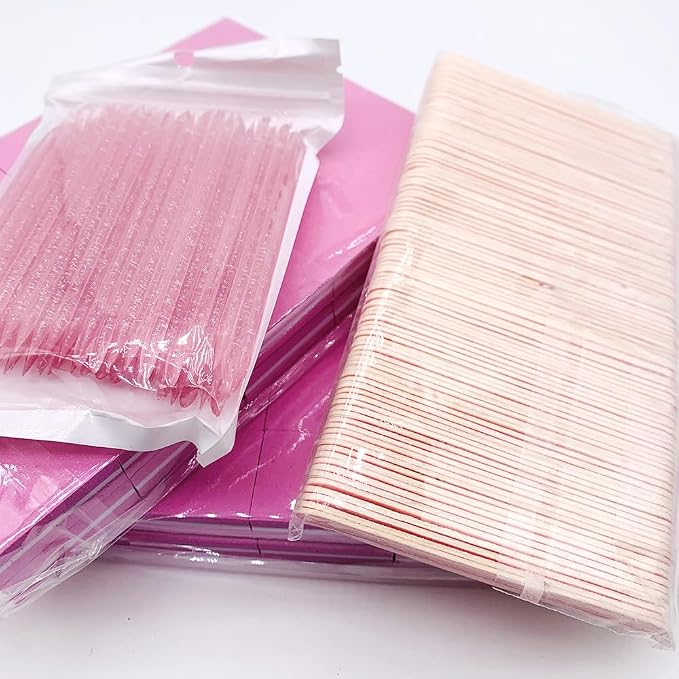 100 Set Press On Nail Tool Kit, Including 100pcs Mini Nail Buffer, Disposable - Image 7