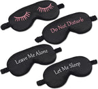 4 Pack Eye Mask for Sleeping Silky Funny Soft Satin Sleep Shade Cover Blindfold - Image 6