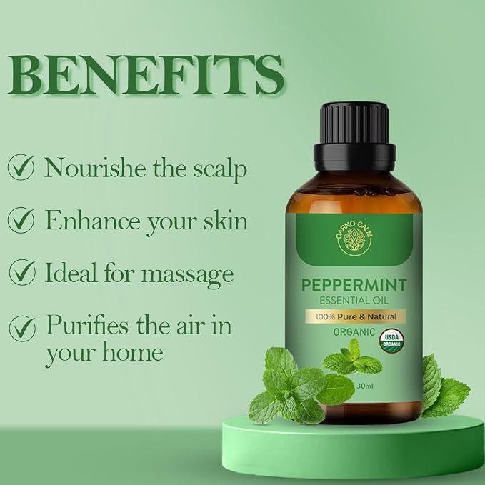 Peppermint Essential Oil | USDA Certified Organic Peppermint Oil | - Image 6