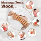 10-in-1 Wood Therapy Massage Tools Gua Sha Wooden Massager - Image 2