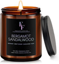 Bergamot Sandalwood Candle, Scented Candle by FFFRAGRFLOWING