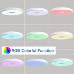 Smart Waterproof LED Flush Mount Ceiling Light Fixture, - Image 5