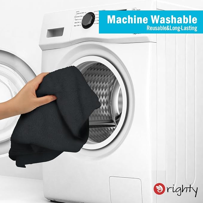 Orighty 6 Pack Black Hand Towels - Image 6