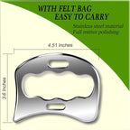 BYYDDIY 2 in 1 Stainless Steel Muscle Scraper Tools Set Gua Sha Massage Scraper - Image 6