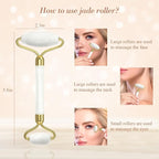 Gua Sha Facial Massage Tool & Jade Roller Set, Facial Massager - Image 5