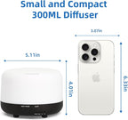 SPLITSKY 300ML Essential Oil Diffuser, Electric Ultrasonic Aromatherapy Air - Image 2