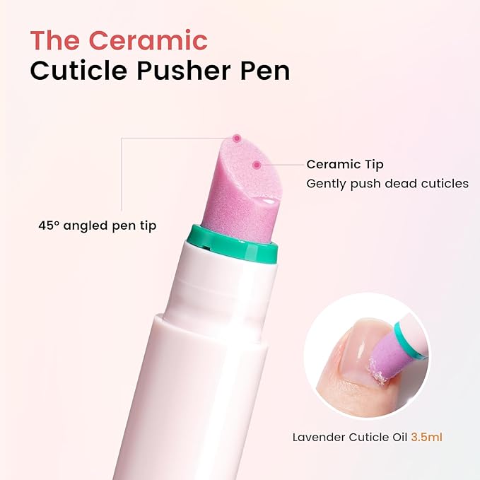 Ceramic Cuticle Oil Pusher Pen - Image 3
