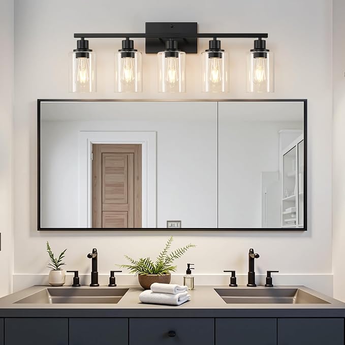 MOKATNG 5-Light Bathroom Light Fixtures, Vanity Light - Image 5