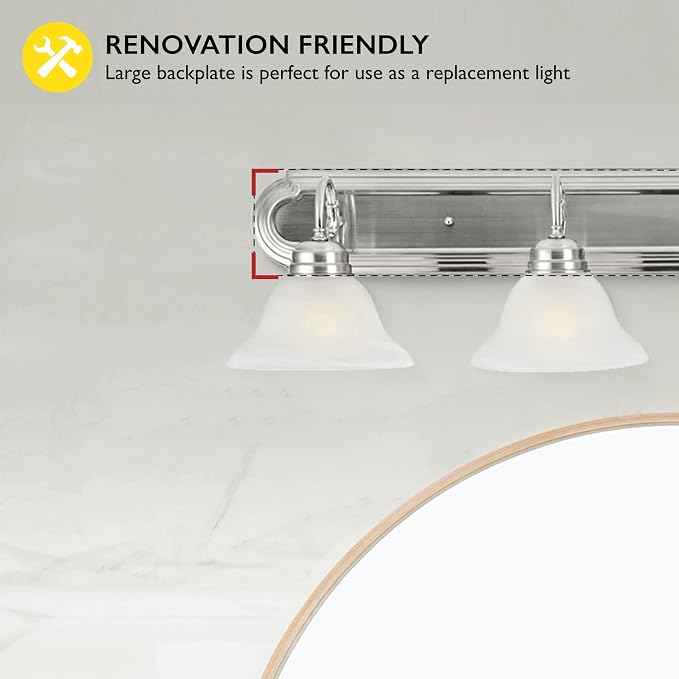 Design House 519215 Millbridge Vanity Light Dimmable - Image 3