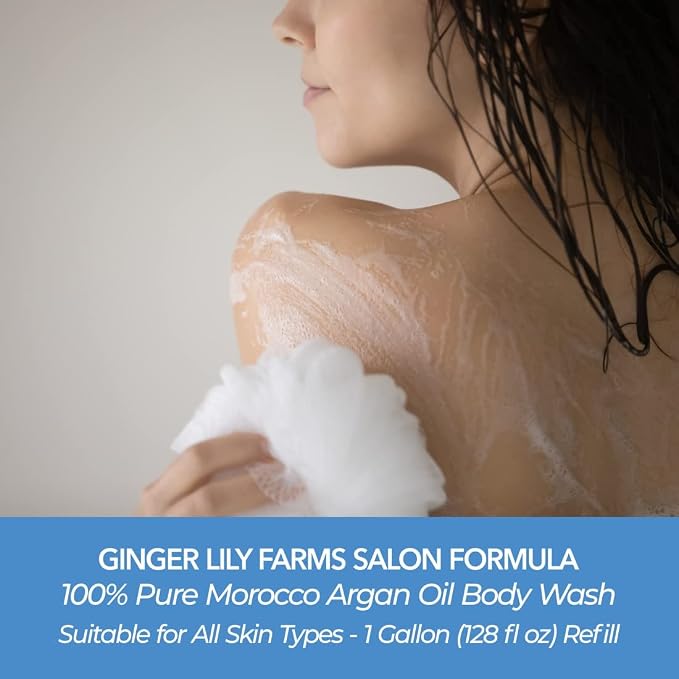 Ginger Lily Farms Salon Formula 100% Pure Morocco Argan Oil Body Wash - Image 4