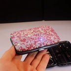 Bling Rhinestone Manicure Set Nail Clippers Pedicure Kit-8 Pieces, Stainless - Image 2