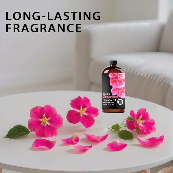 Geranium Essential Oil, Geranium Oil 16 Fl Oz 480 ML - Image 4