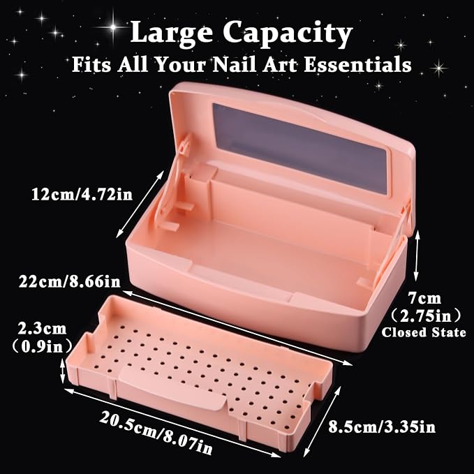 Nail Tool Sterilizer Box Plastic Disinfectant Container - Image 3