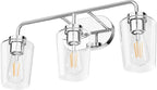 Tipace Modern Bathroom Vanity Lighting Fixtures 3-Lights Industrial Stainless - Image 7