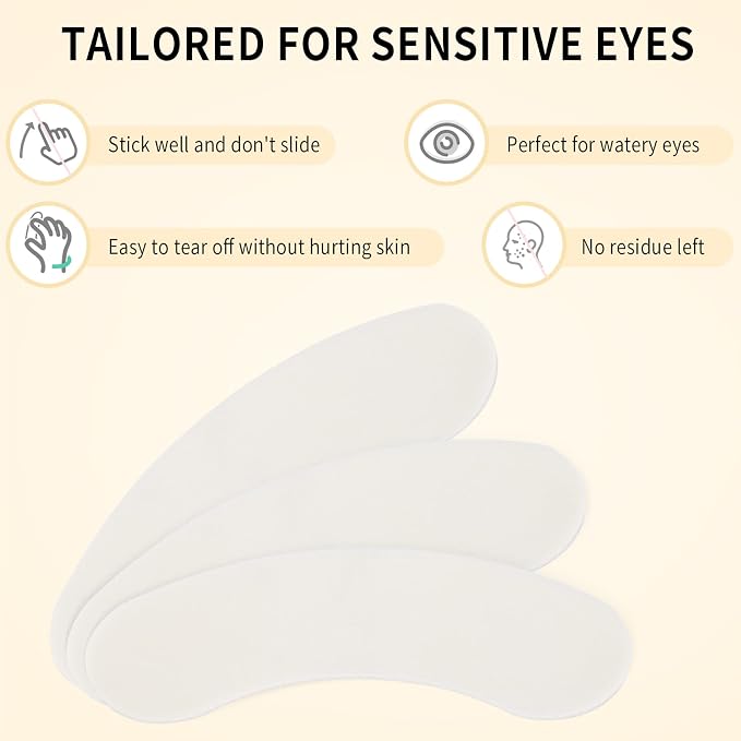 100 PCS Foam Eye Pads for Lash Extensions, Under Eye Pads for Eyelash Extensions - Image 3