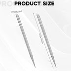 2Pcs Nail Cleaning Cuticle Stick Stainless Steel Cuticle Pusher Remover Dead - Image 2