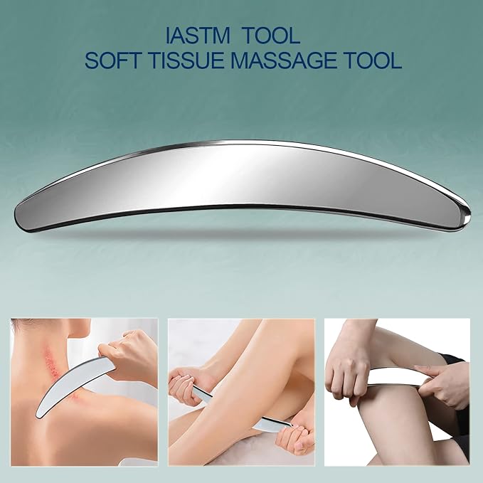 BYYDDIY 3 in 1 Stainless Steel Muscle Scraper Tools Set, Scraping Massage Tools - Image 3