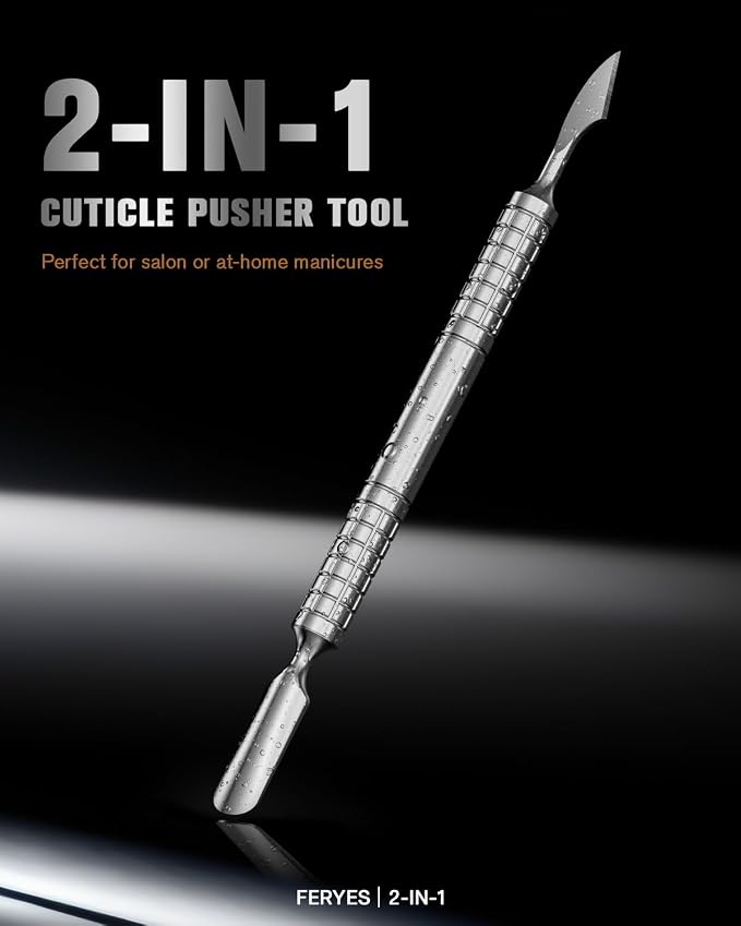 2025 Upgraded Dual Head Cuticle Pusher Remover Tool - Image 2