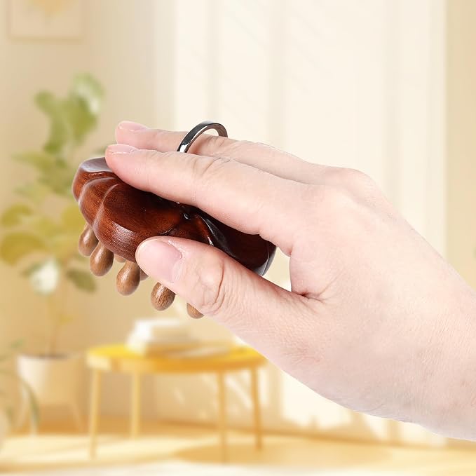 Wooden Massage Massager for Hair Growth, Head Scalp Comb, Manual Body Relax - Image 5