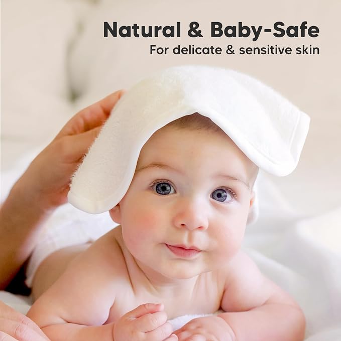 6-Pack Baby Washcloths – Soft Absorbent Viscose from Bamboo Washcloths - Image 5