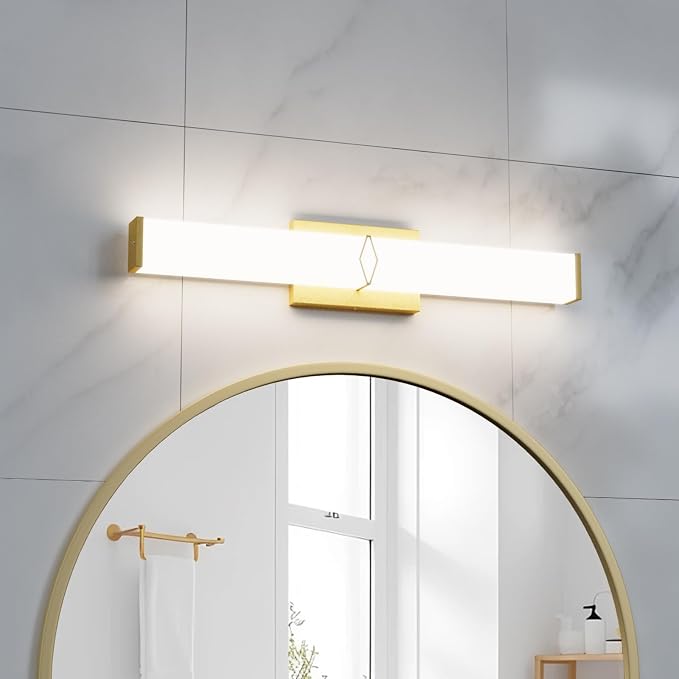Bathroom Light Fixtures Over Mirror, Bathroom Vanity Light, 24inch Dimmable 25W by Unknown