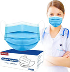 DR.MOXA 50 Pack Disposable Face Masks, Medical Grade 3 Ply Masks by DRMOXA