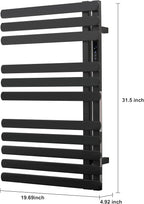 Electric Towel Warmer Rack, Heating Towel Warmer, Timer & Temperature Control - Image 4