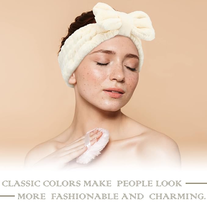 Hicarer 3 Pieces Towel Headbands - Image 4