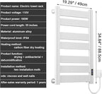 Towel Warmer Rack, Heated Towel Rack - Image 7