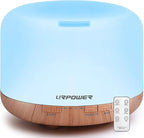 URPOWER 500ml Aromatherapy Essential Oil Diffuser Humidifier Room Decor Lighting by URPOWER