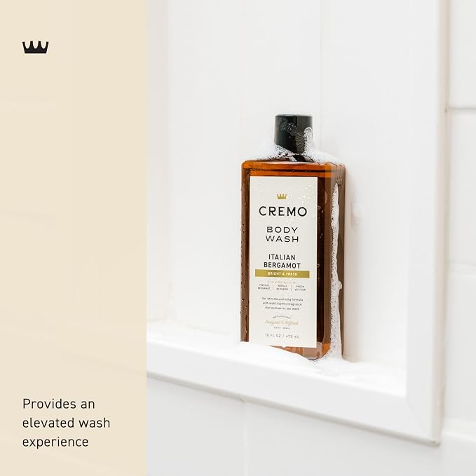 Cremo Body Wash for Men, Rich-Lathering Italian Bergamot, 16 Fl Oz - Image 3