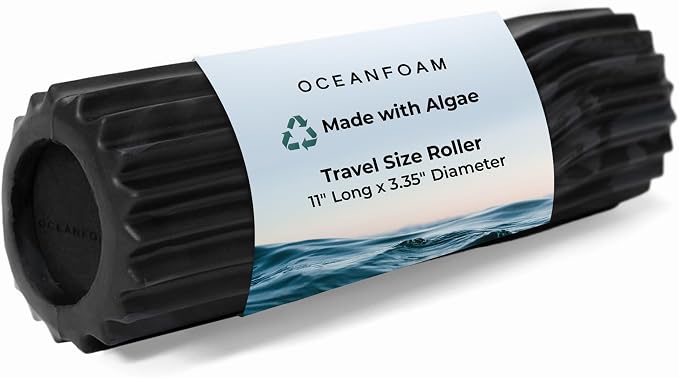 Oceanfoam Ripple Travel Foam Roller Firm Mini Foam Roller by Oceanfoam