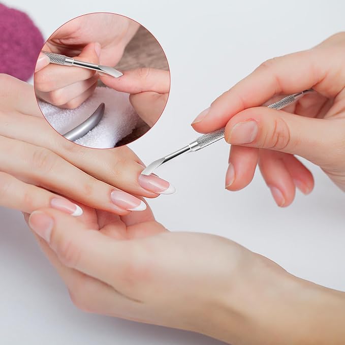 Cuticle Pusher Nail Polish Remover 2-in-1 Cuticle Trimmer Nail Care Tool - Image 5