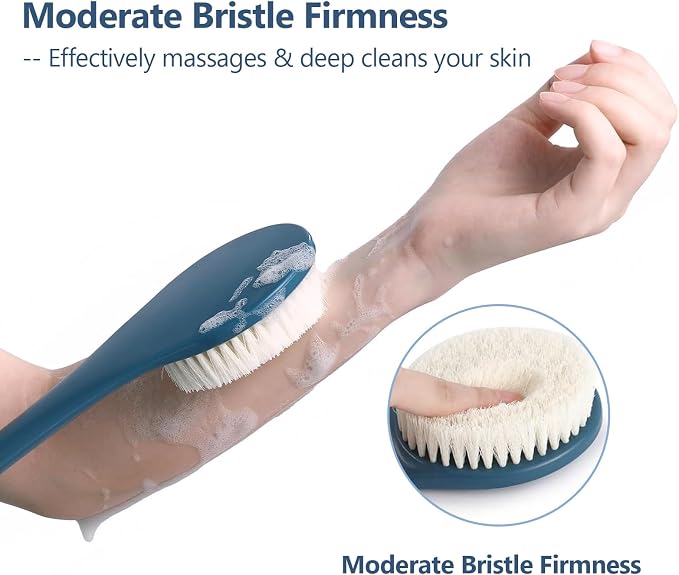 17-Inch Back Scrubber for Shower, Anti-Slip Exfoliating Body Brush for Bath - Image 4