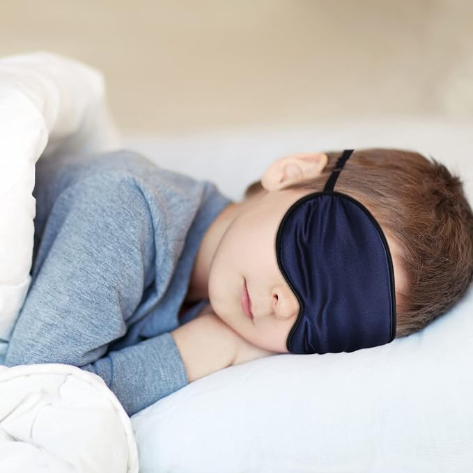 Sintege 4 Pcs Silk Eye Mask for Sleeping Kids Soft Eye Cover - Image 6