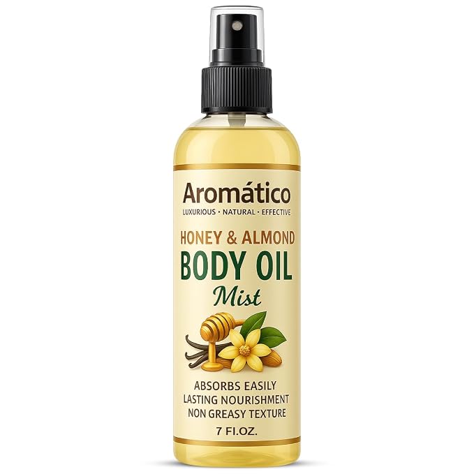 Aromatico Honey & Almond Body Oil Mist - Image 2