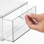 mDesign Plastic Stackable Bathroom Storage Organizer Bin - Image 6
