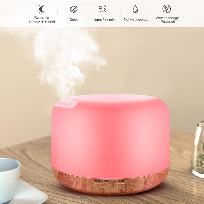300ML Essential Oil Diffuser, Remote Control Ultrasonic Aromatherapy Oil - Image 3