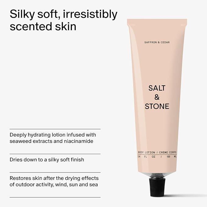 Salt & Stone Body Lotion for Women & Men | Saffron & Cedar | Hydrates, - Image 5