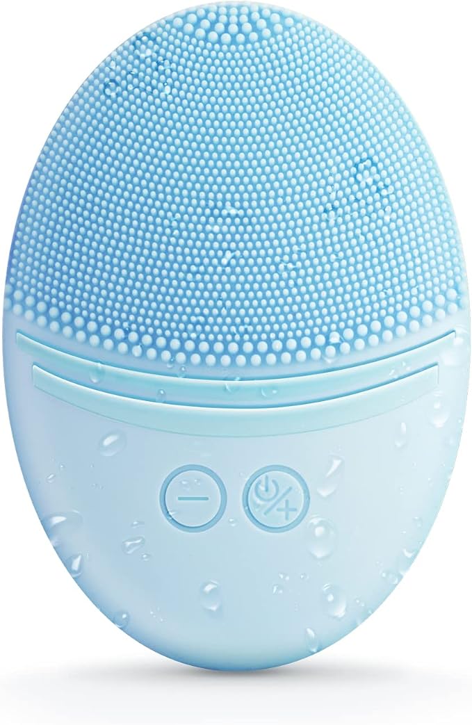 EZBASICS Facial Cleansing Brush, Waterproof Sonic Vibrating Face Brush by EZBASICS
