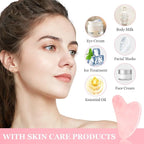 URAQT Gua Sha Facial Tools Rose Quartz Guasha Tools - Image 4