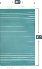 HAVLULAND Turkish Beach Towels, Oversized 40"x72" Turkish Bath Towel, Highly - Image 9